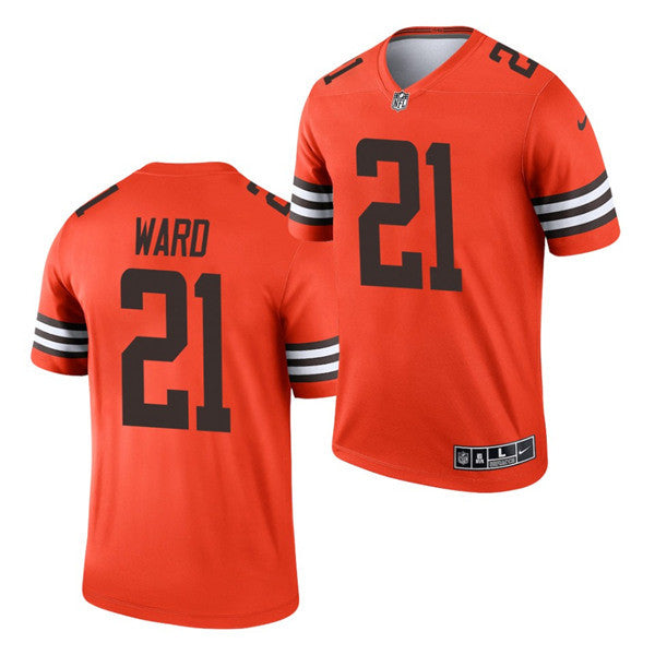 Denzel Ward Cleveland Browns orange Inverted Legend jersey