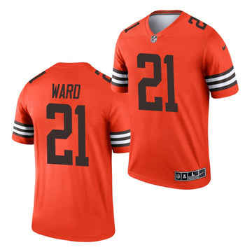Denzel Ward Cleveland Browns orange Inverted Legend jersey