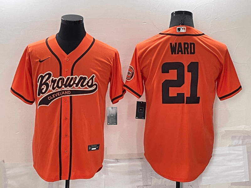 Denzel Ward Cleveland Browns orange jersey