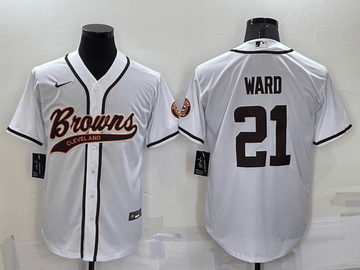 Denzel Ward Cleveland Browns white jersey