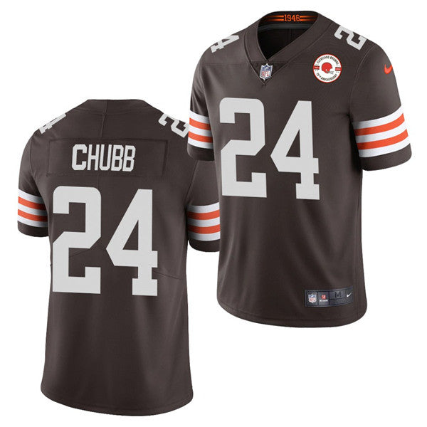 Nick Chubb Cleveland Browns brown Vapor jersey