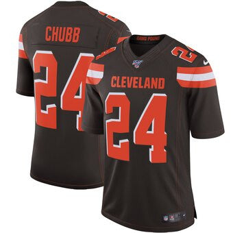 Nick Chubb Cleveland Browns brown Vapor jersey
