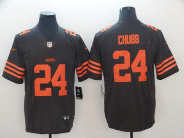 Nick Chubb Cleveland Browns brown Color Rush jersey