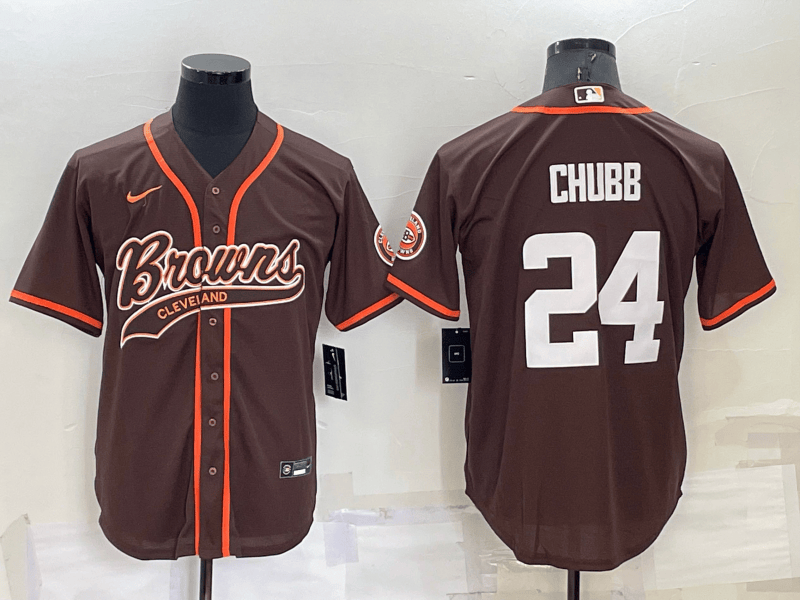 Nick Chubb Cleveland Browns brown jersey