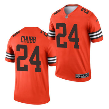 Nick Chubb Cleveland Browns orange Inverted Legend jersey