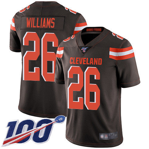 Greedy Williams Cleveland Browns brown Vapor jersey