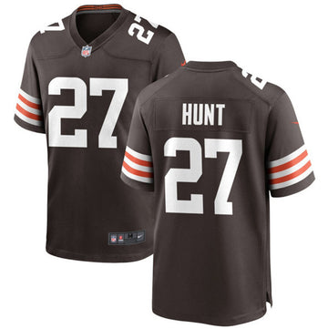 Kareem Hunt Cleveland Browns brown Game jersey
