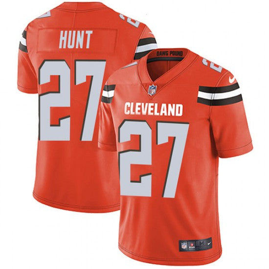 Kareem Hunt Cleveland Browns orange Vapor jersey