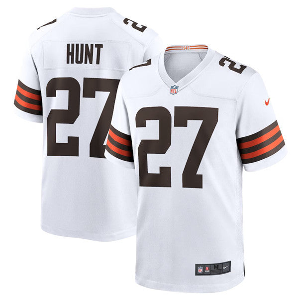 Kareem Hunt Cleveland Browns white Game jersey