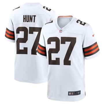 Kareem Hunt Cleveland Browns white Game jersey