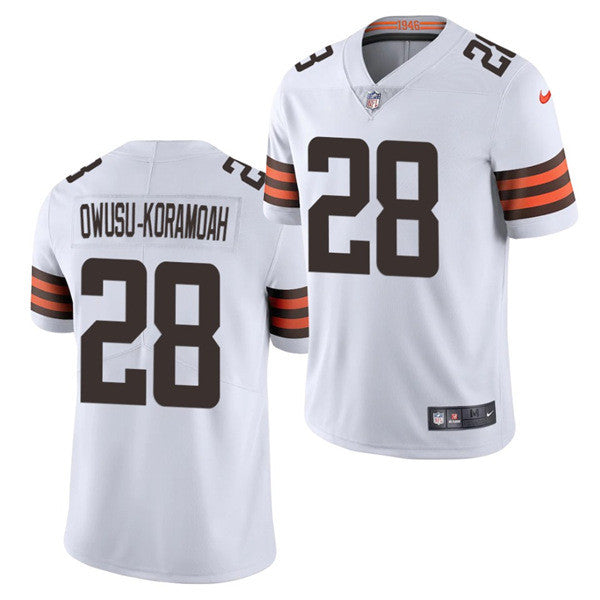 Jeremiah Owusu-Koramoah Cleveland Browns white Vapor jersey