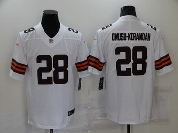 Jeremiah Owusu Koramoah Cleveland Browns white Vapor jersey