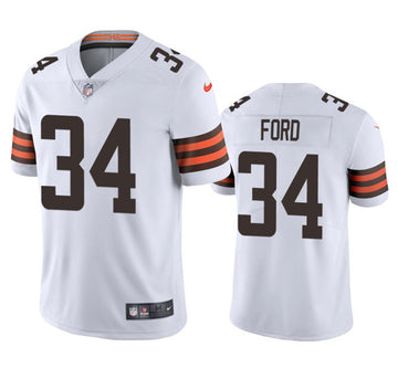 Jerome Ford Cleveland Browns white Vapor jersey