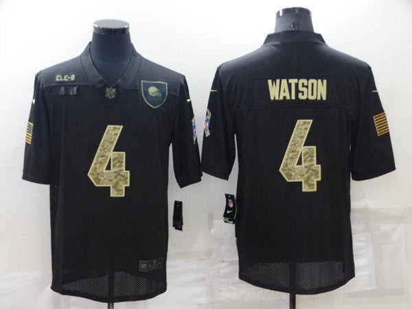 Deshaun Watson Cleveland Browns black Salute To Service jersey