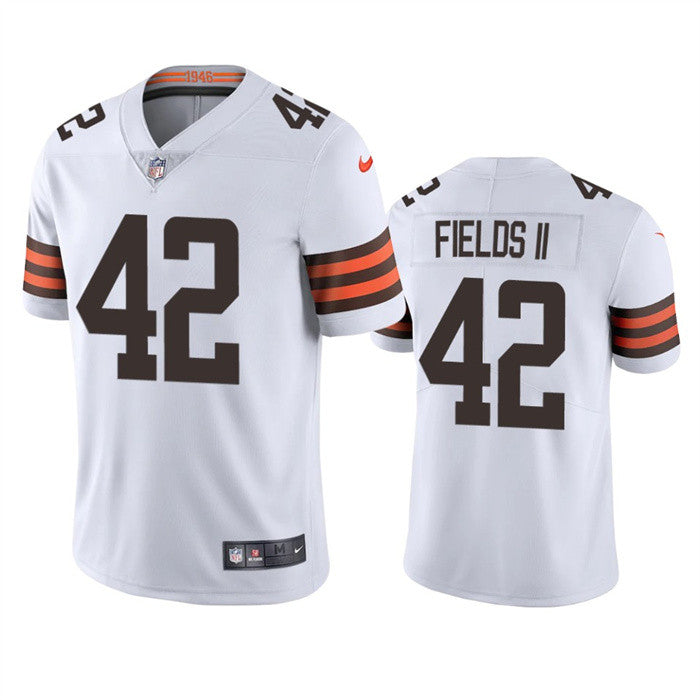 Tony Fields II Cleveland Browns white Vapor jersey