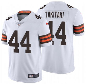 Sione Takitaki Cleveland Browns white Vapor jersey