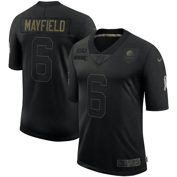 Baker Mayfield Cleveland Browns black Salute To Service jersey