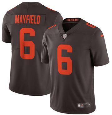 Baker Mayfield New Cleveland Browns brown Vapor jersey