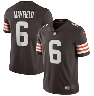 Baker Mayfield New Cleveland Browns brown Vapor jersey