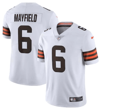 Baker Mayfield New Cleveland Browns white Vapor jersey