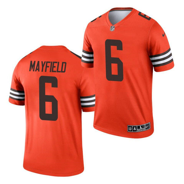 Baker Mayfield Cleveland Browns orange Inverted Legend jersey