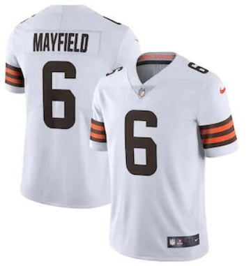 Baker Mayfield Cleveland Browns white Vapor jersey