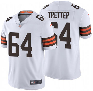 JC Tretter New Cleveland Browns white Vapor jersey