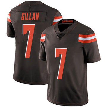 Jamie Gillan Cleveland Browns brown Vapor jersey