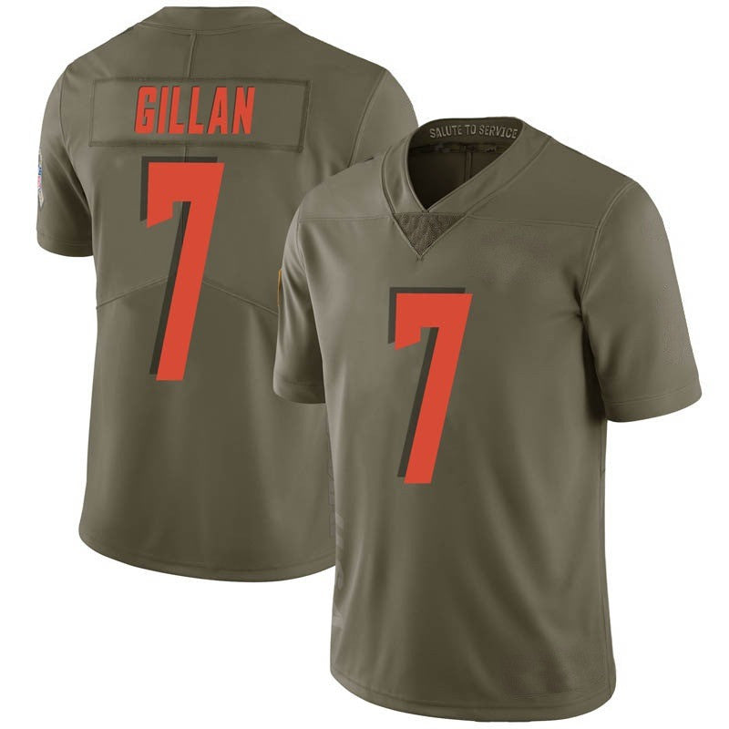Jamie Gillan Cleveland Browns green Salute To Service jersey