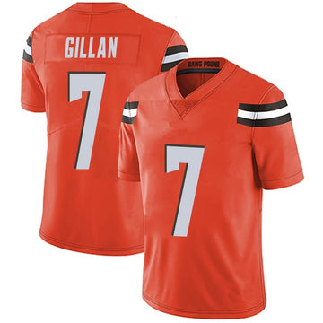 Jamie Gillan Cleveland Browns orange Vapor jersey