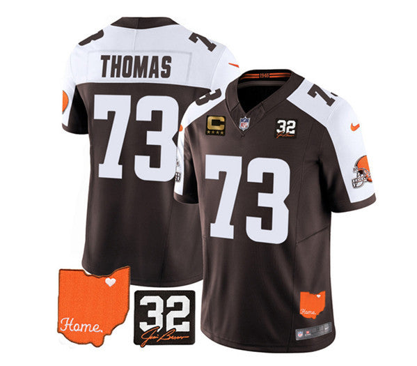Joe Thomas Cleveland Browns brown Vapor jersey