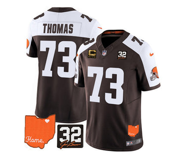 Joe Thomas Cleveland Browns brown Vapor jersey
