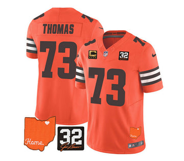 Joe Thomas Cleveland Browns orange Vapor jersey