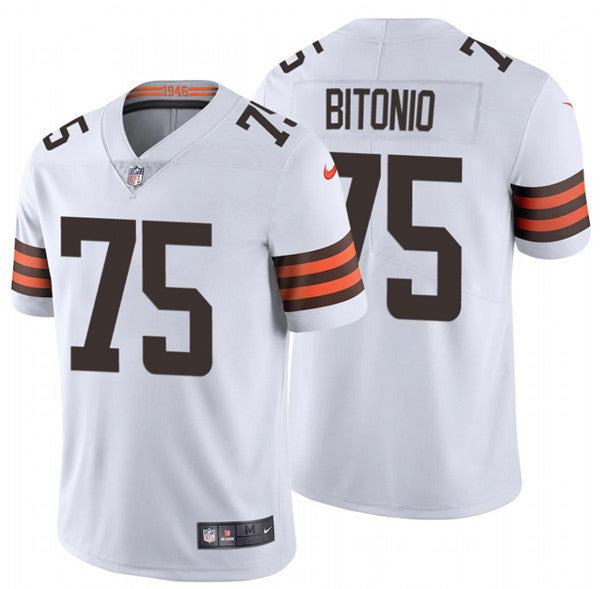 Joel Bitonio New Cleveland Browns white Vapor jersey