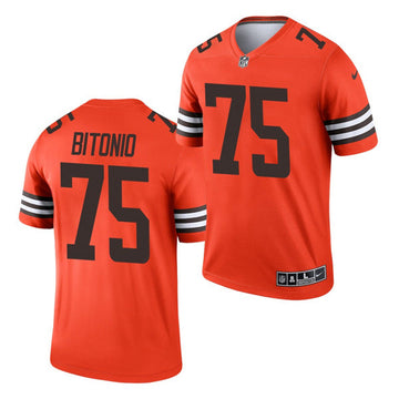 Joel Bitonio Cleveland Browns orange Inverted Legend jersey