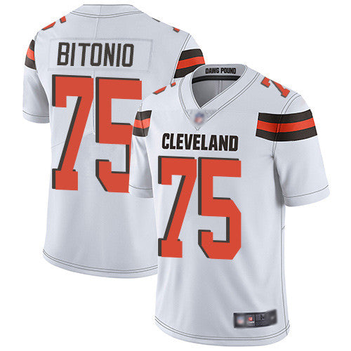 Joel Bitonio Cleveland Browns white Vapor jersey