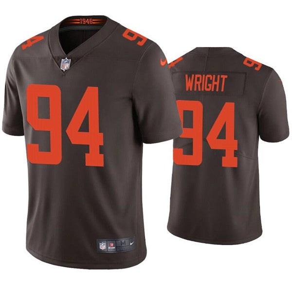Alex Wright Cleveland Browns brown Vapor jersey