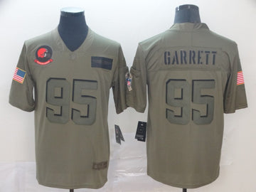 Myles Garrett Cleveland Browns camo Salute To Service jersey
