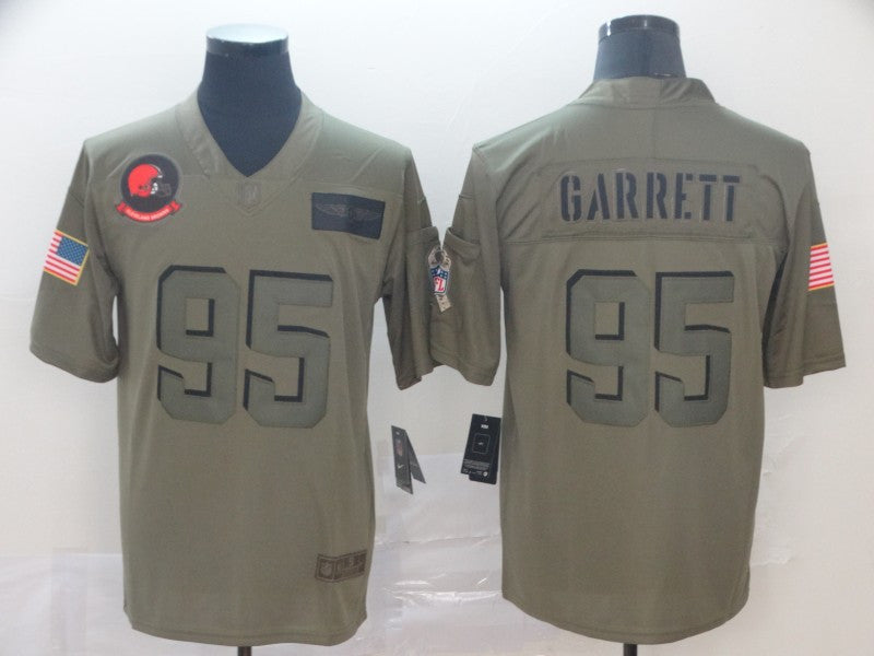 Myles Garrett Cleveland Browns camo Salute To Service jersey