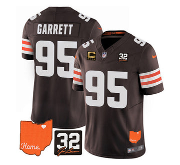Myles Garrett Cleveland Browns brown Vapor jersey