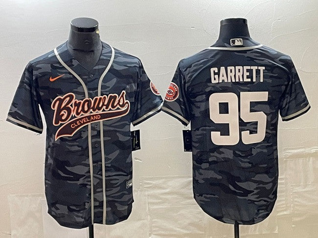 Myles Garrett Cleveland Browns gray Camo jersey