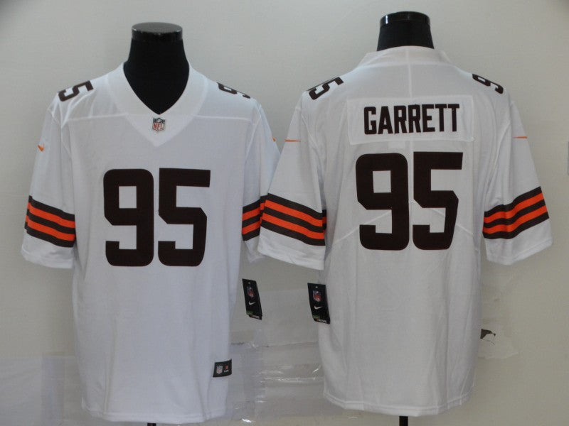 Myles Garrett New Cleveland Browns white Vapor jersey