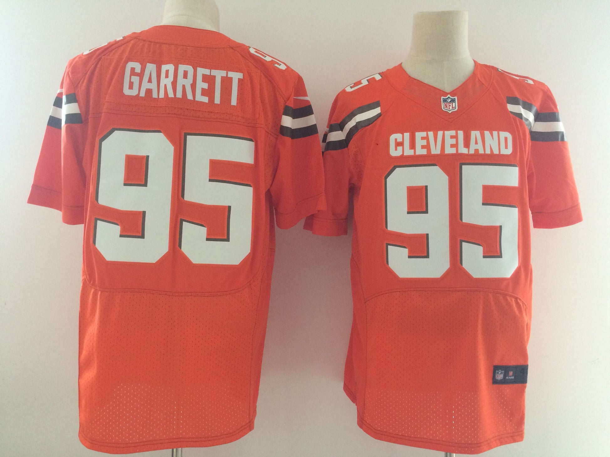 Myles Garrett Cleveland Browns orange Elite jersey
