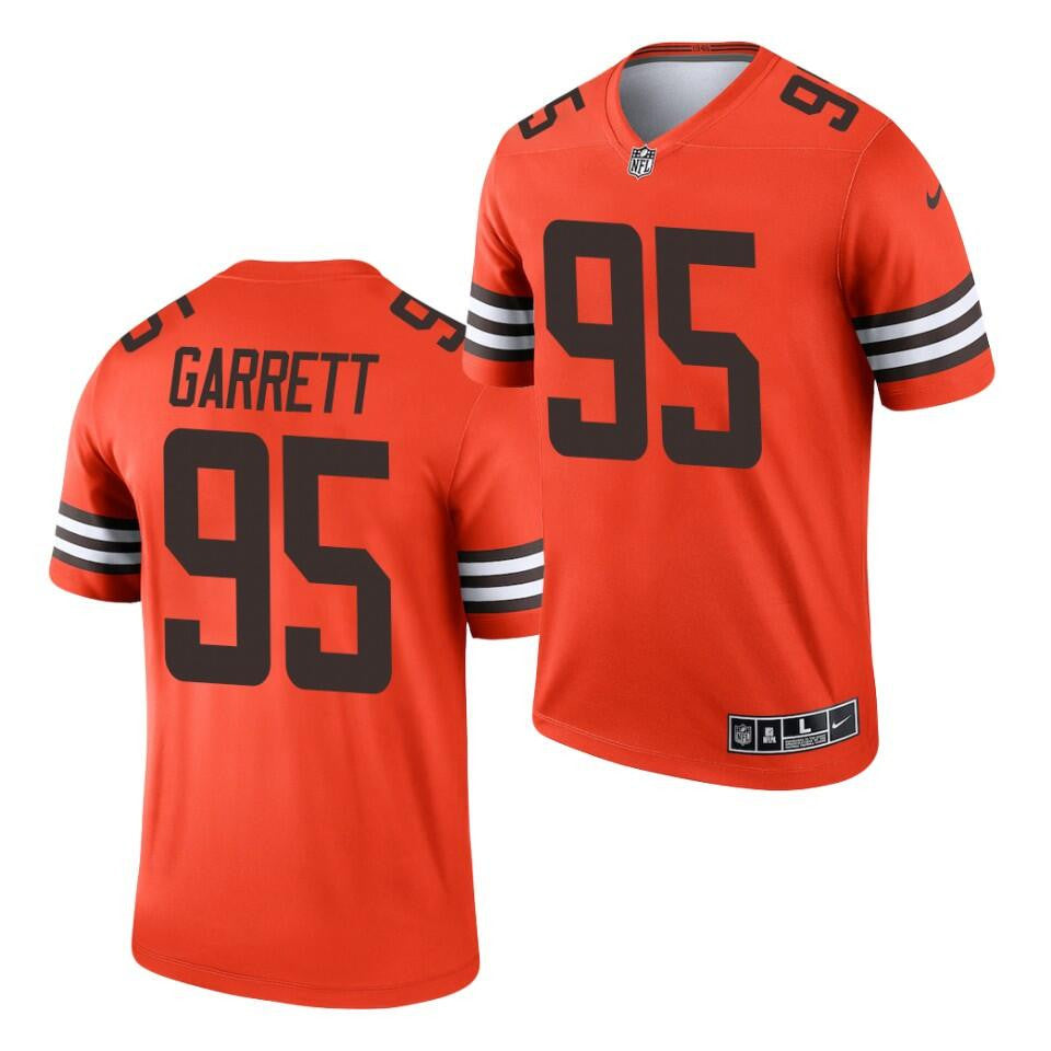 Myles Garrett Cleveland Browns orange Inverted Legend jersey
