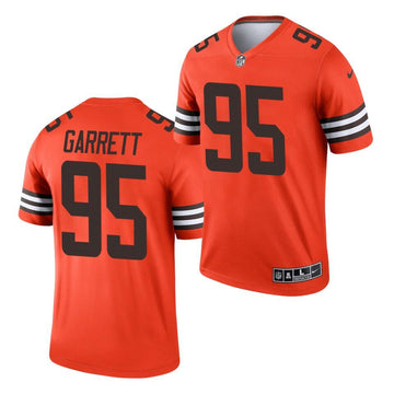 Myles Garrett Cleveland Browns orange Inverted Legend jersey
