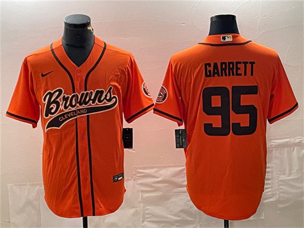 Myles Garrett Cleveland Browns orange jersey