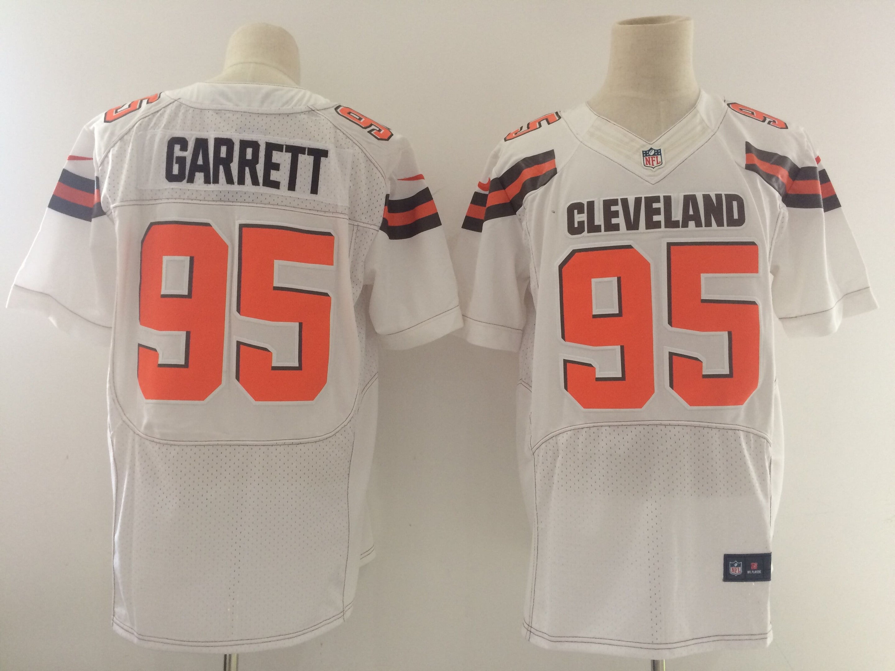 Myles Garrett Cleveland Browns white Elite jersey