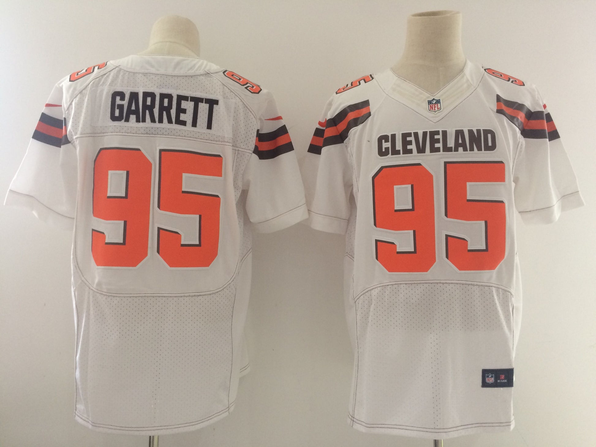 Myles Garrett Cleveland Browns white Elite jersey