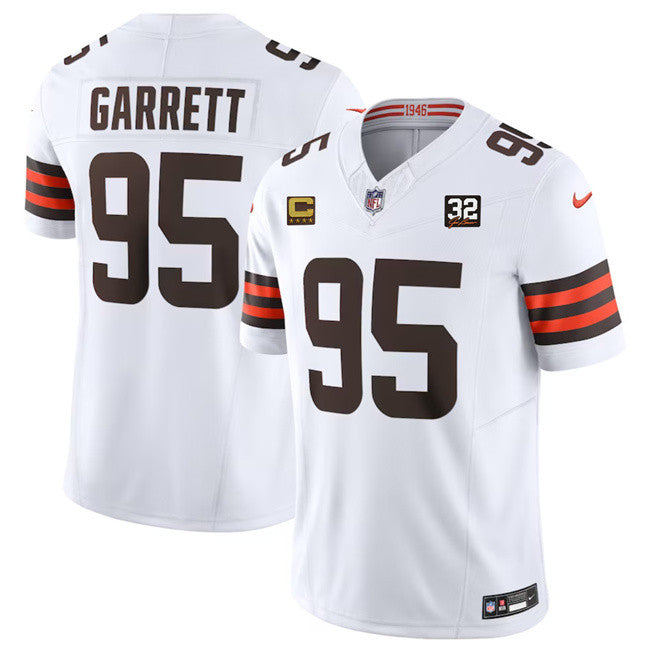 Myles Garrett Cleveland Browns white Vapor jersey