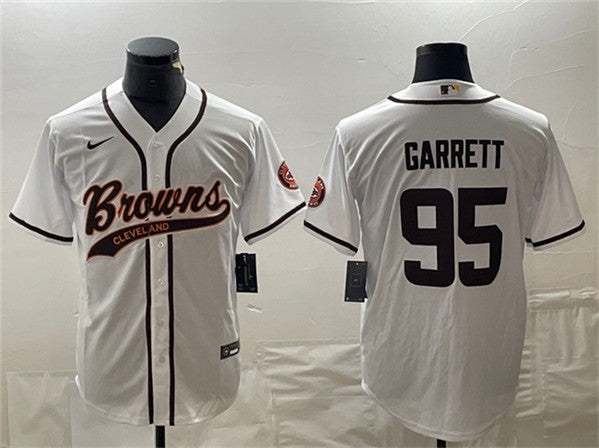 Myles Garrett Cleveland Browns white jersey